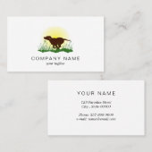 Laufender Hund Visitenkarte (Vorne/Hinten)