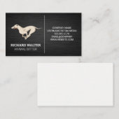 Laufender Hund | Visitenkarte für Tiervereine (Vorne/Hinten)