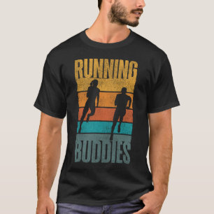 Laufender Joggen, der Buddies Friends Besties läuf T-Shirt