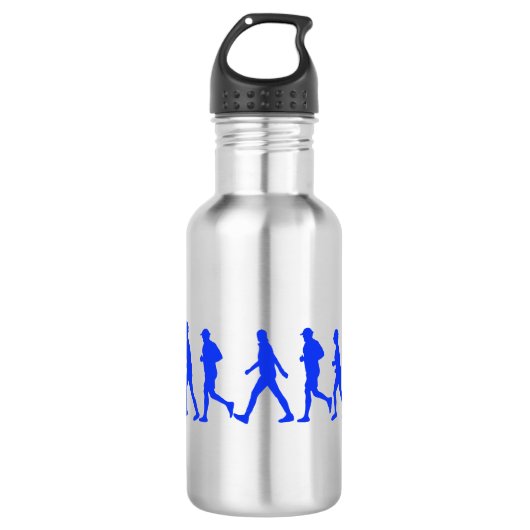 Laufender Joggen Edelstahlflasche (Vorderseite)