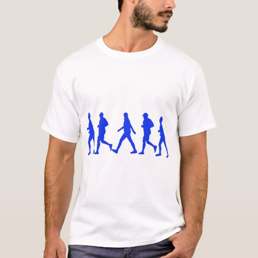 Laufender Joggen T-Shirt (Vorderseite)
