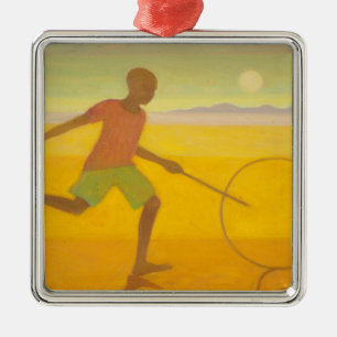Laufender Junge 2010 Ornament Aus Metall