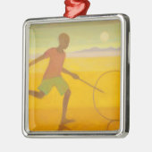 Laufender Junge 2010 Ornament Aus Metall (Links)