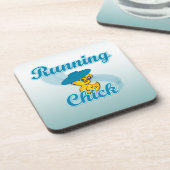 Laufender Kick #3 Getränkeuntersetzer (Linke Seite)