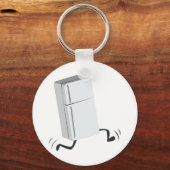 Laufender Kühlschrank Schlüsselanhänger (Vorderseite)