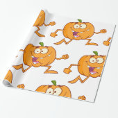 Laufender Kürbis Geschenkpapier (Ungerollt)