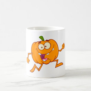 Laufender Kürbis Kaffeetasse