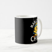 Laufender Läufer Halbmarathon Hühner Mädchen Vinta Kaffeetasse (VorderseiteRechts)