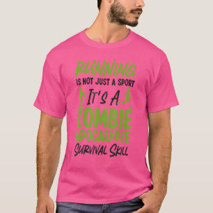 Laufender Läufer Halbmarathon Zombie-Laufen Ist Ni T-Shirt