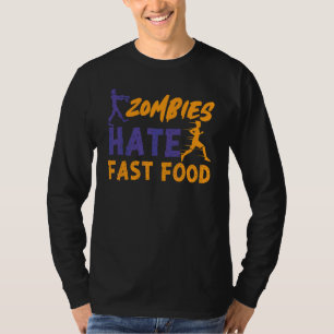 Laufender Läufer Halbmarathon Zombie Zombies hasse T-Shirt