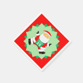 Laufender Läufer Weihnachtsfeier Serviette (Ecke)