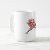 Laufender Löwe Kaffeetasse (Vorderseite Links)