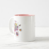 "Laufender Mann-" abstrakte Tasse (Vorderseite Links)