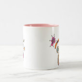 "Laufender Mann-" abstrakte Tasse (Mittel)