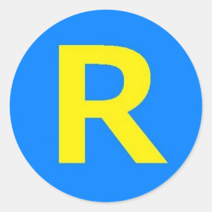 Laufender Mann-Aufkleber Runder Aufkleber