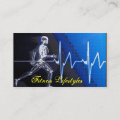 laufender Mann für logo2, Fitness-Lebensstile, Visitenkarte (Rückseite)