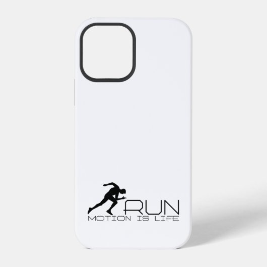 Laufender Mann iPhone Hülle (Rückseite)