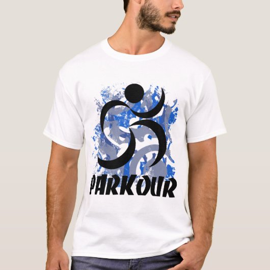 Laufender Mann Parkour T-Shirt (Vorderseite)