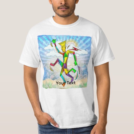 Laufender Mann T-Shirt (Vorderseite)