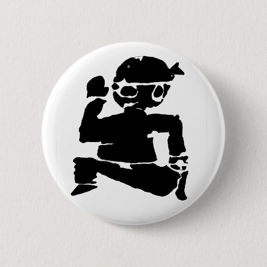 Laufender Ninja-Button Button (Vorderseite)