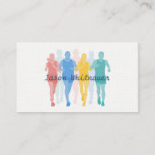 Laufender oder Personal Trainer, Fitness Instructo Visitenkarte (Rückseite)