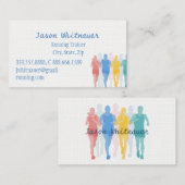 Laufender oder Personal Trainer, Fitness Instructo Visitenkarte (Vorne/Hinten)