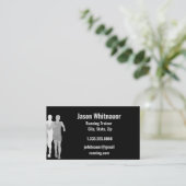Laufender oder Personal Trainer, Fitness Instructo Visitenkarte (Stehend Vorderseite)