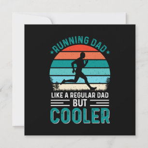 Laufender Papa Einladung