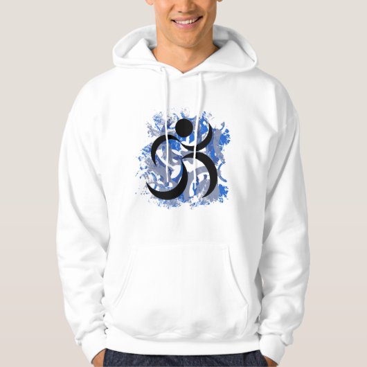 Laufender Parkour Mann schlicht Hoodie (Vorderseite)