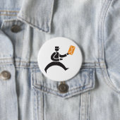 Laufender Postbote Briefzustellung Postmitarbeiter Button (Beispiel)