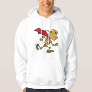 Laufender Robot-Superhelden-Cartoon-Charakter Hoodie
