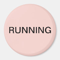 Laufender rosa Spülmaschinenmagnet