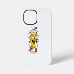 **Laufender Saftbecher Cartoon – Lustiger Straßen iPhone 12 Mini Hülle