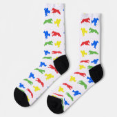 Laufender Silken Windhound Socken (Linkes Detail)