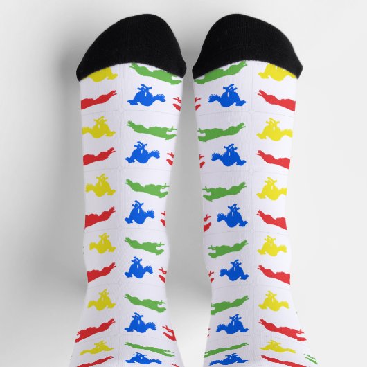 Laufender Silken Windhound Socken (Oben)