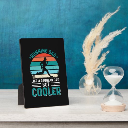 Laufender Vater Fotoplatte (Seite)