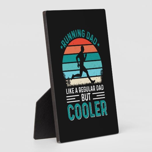 Laufender Vater Fotoplatte (Seite)