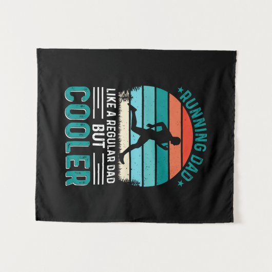 Laufender Vater Wandteppich (Vorderseite (Horizontal))