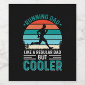 Laufender Vater Weinetikett (Einzelnes Label)