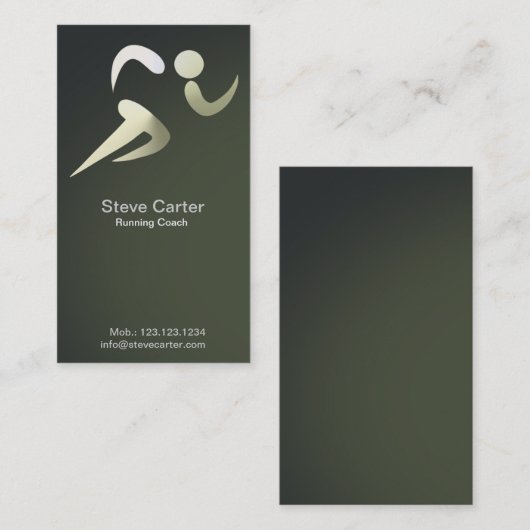 Laufender Visitenkarte (Vorne/Hinten)