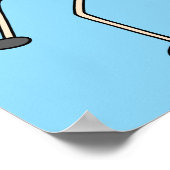 Laufender Wecker Poster (Ecke)