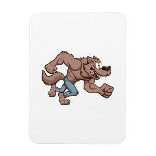 Laufender Werwolf Magnet