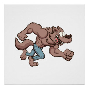 Laufender Werwolf Poster