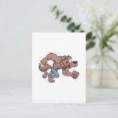 laufender Werwolf Postkarte (Stehend Vorderseite)