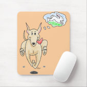 Laufender Windhund Mousepad (Mit Mouse)