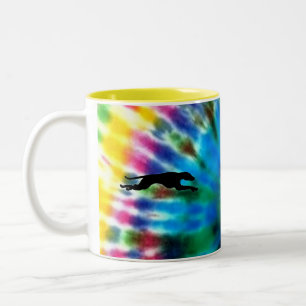 Laufender Windhund Zweifarbige Tasse
