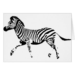 Laufender Zebra