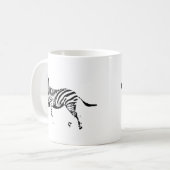 Laufender Zebra Kaffeetasse (Vorderseite Links)