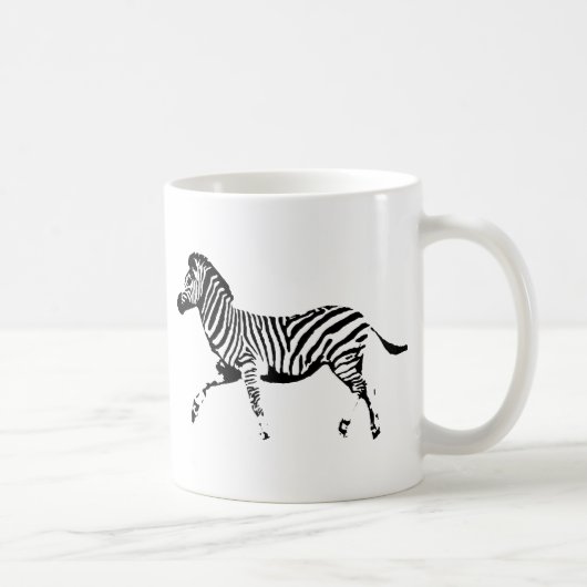 Laufender Zebra Kaffeetasse (Rechts)