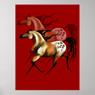 Laufendes Appy beschattete Plakat
